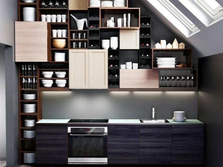 deco black kitchens ikea