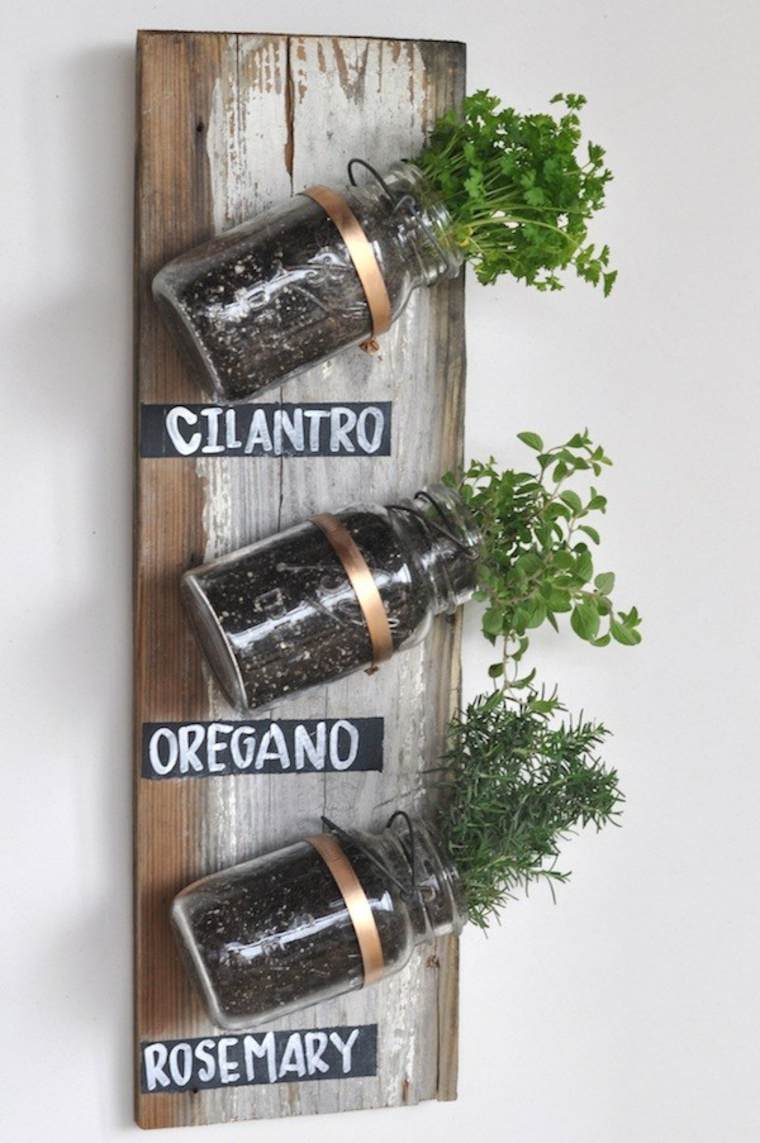 herbs idea flowerpot deco plant wall