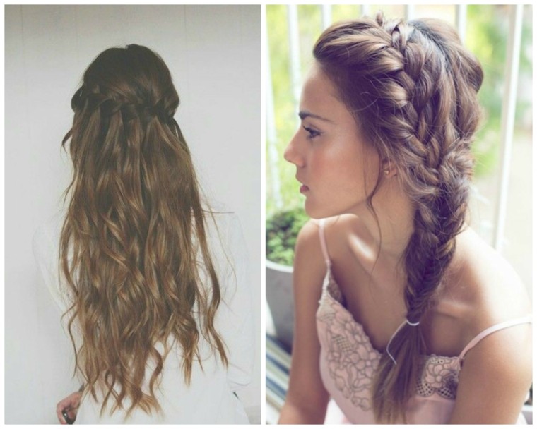 woman hair style 2015 long hair brown braid idea woman