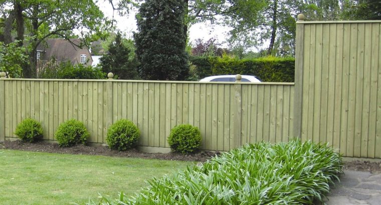 green wood fence design outdoor garden