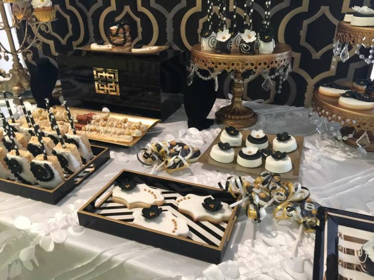 Birthday Decor Idea In Gold And Black A Spicy Boy