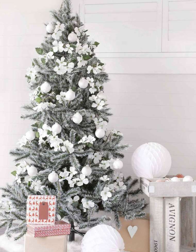 decorations and toys Christmas tree white