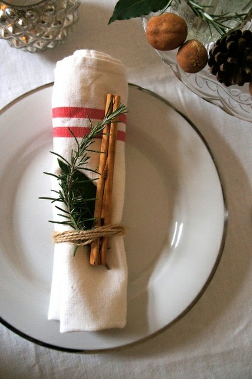 idea deco plate Christmas table