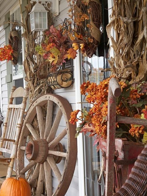 rustic autumn deco idea