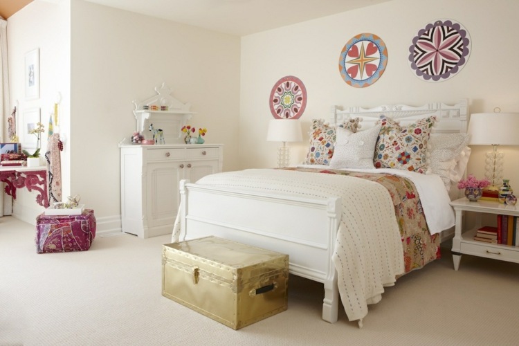 Idee Deco Room Teen Girl Floral Patterns