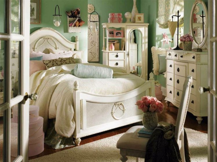 deco idea bedroom adult vintage furniture white