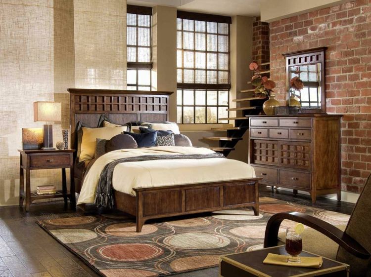 deco idea bedroom adult vintage furniture wood