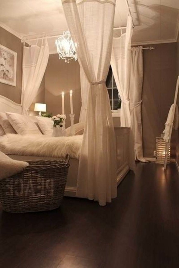 idee deco canopy bed room