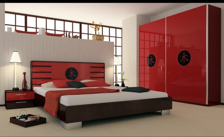 Japanese style bedroom decoration