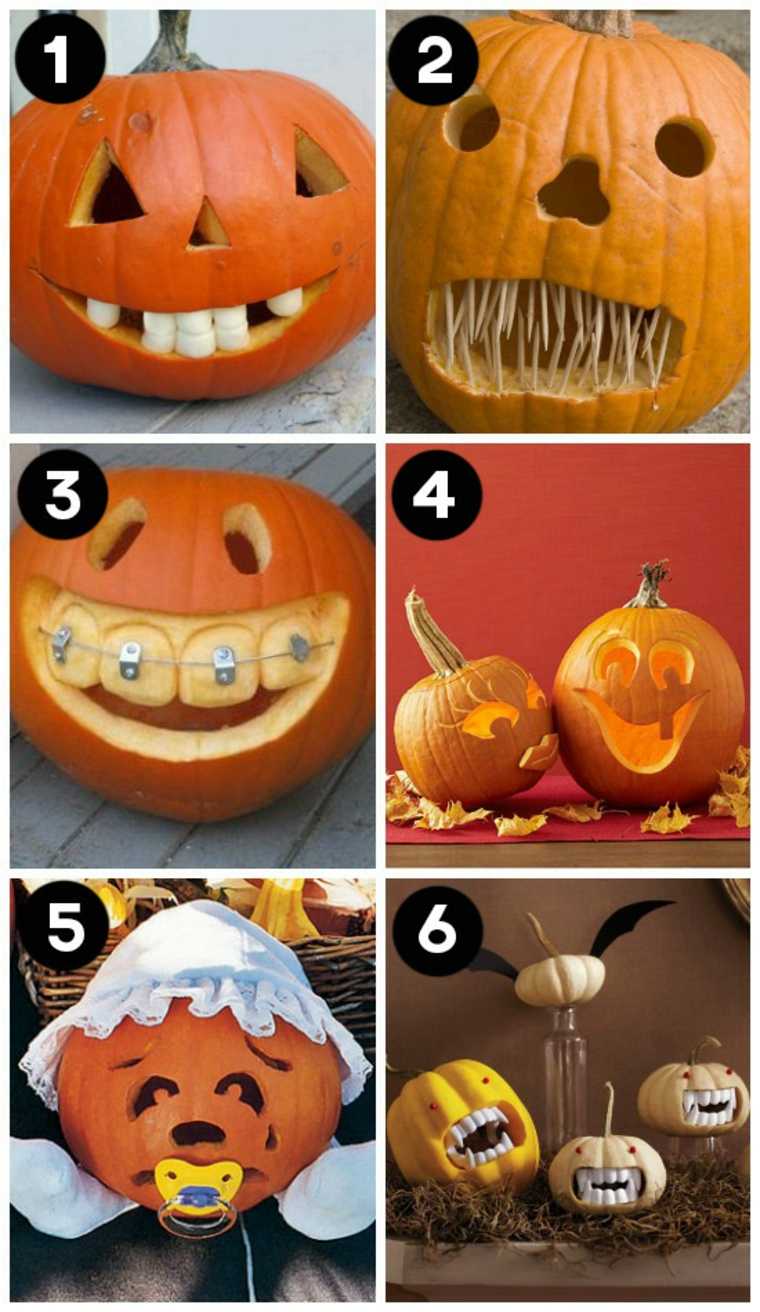 idea pumpkin scared halloween teeth original idea