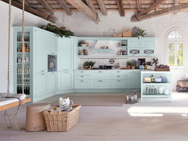 idea deco dapur biru