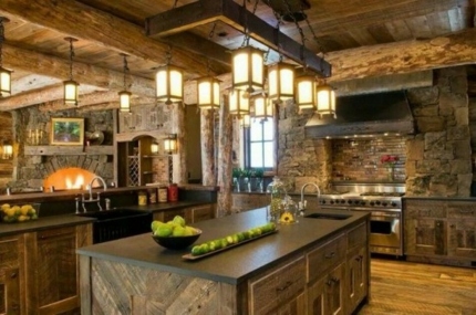 idea deco kitchen chalet wood