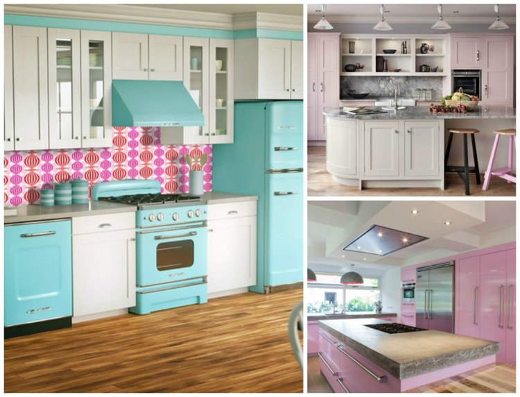 deco idea kitchen modern rose