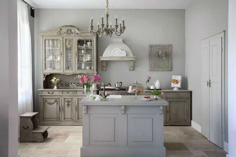 color association gray kitchen