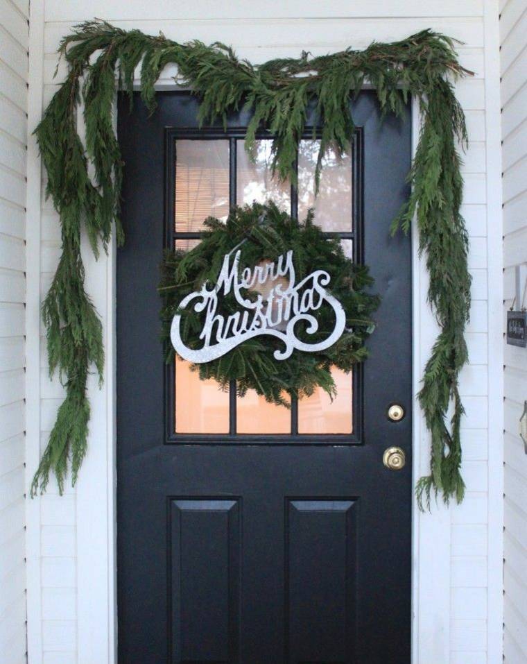 outside house ideas doors Christmas