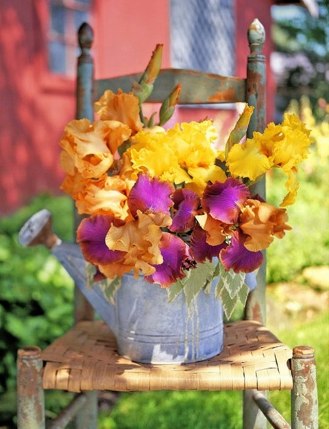 garden flowers deco idea