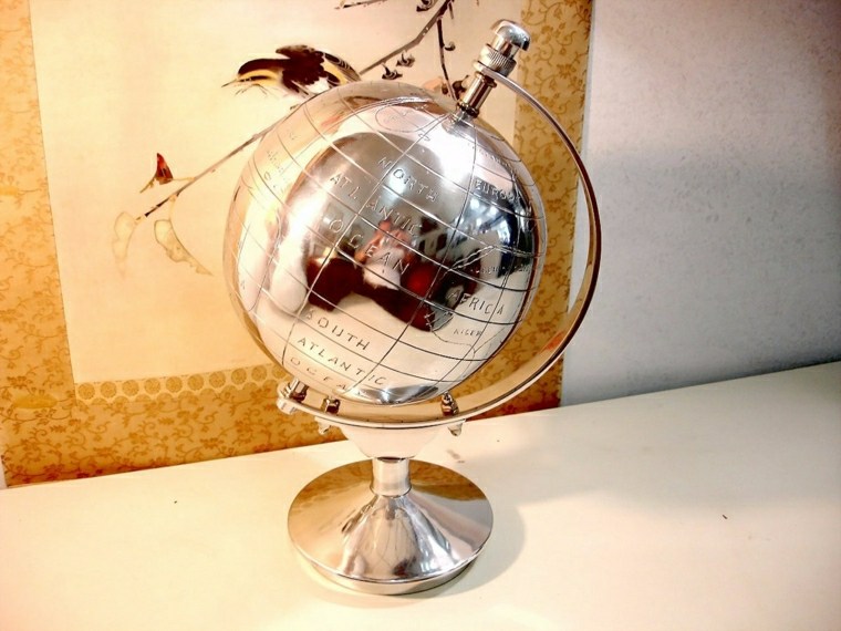 silver globe idea interior decoration