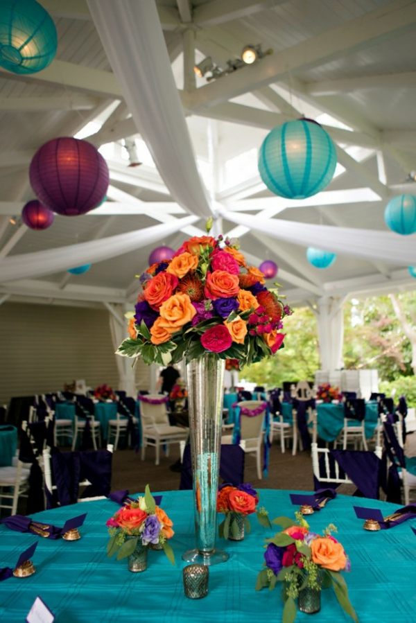 idea deco wedding paper lanterns