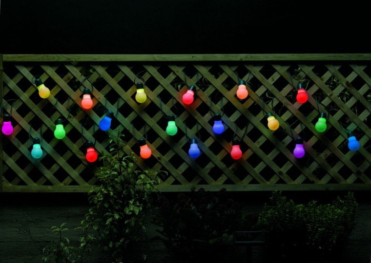 decoration light solar idea christmas fence garden