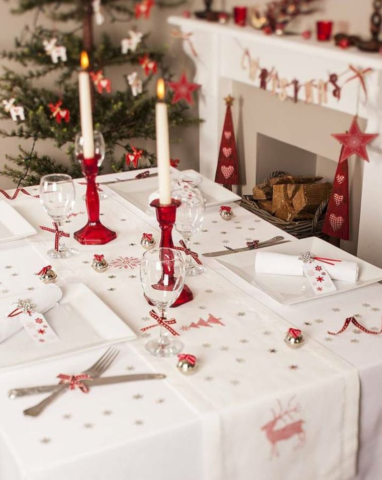 make a christmas party table deco