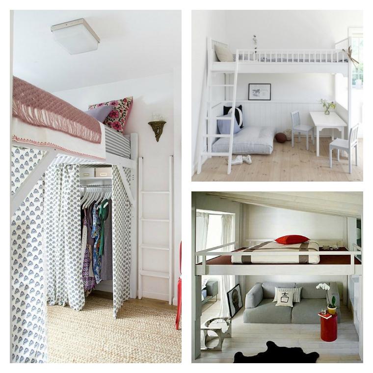 decor small apartment loft beds