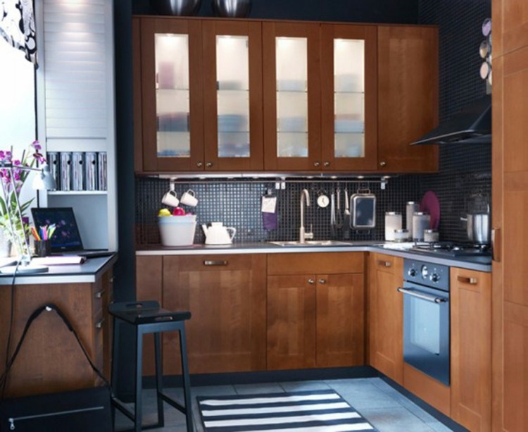 idea deco small kitchen wood