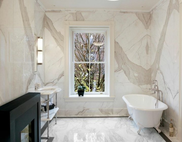 small marble bathroom