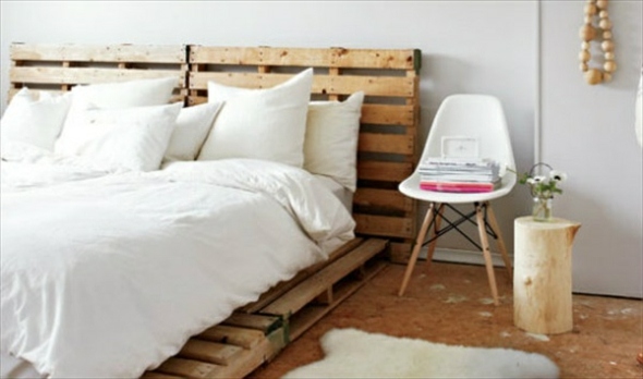 rustic deco idea bedroom bed