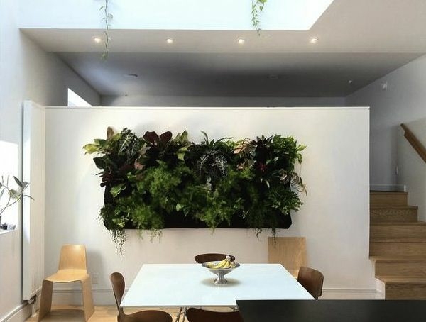 idea living room modern wall vegetalise