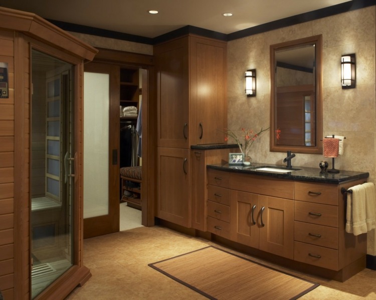 idea deco bathroom wood