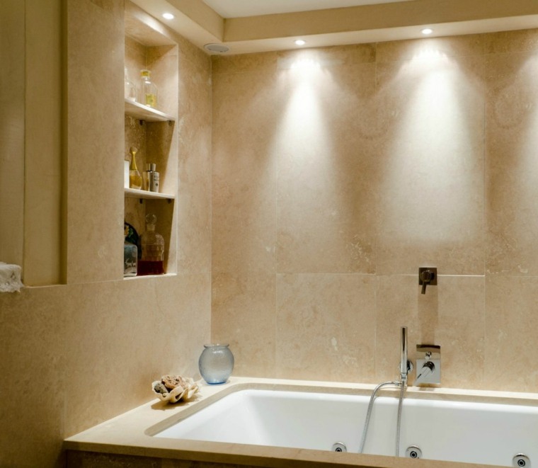 how to decorate bathroom travertine stone