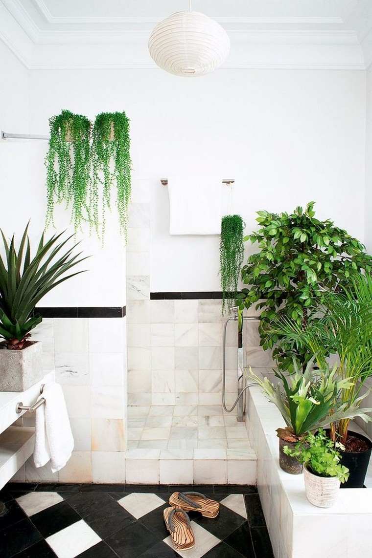 bathroom deco plant interior idea trend