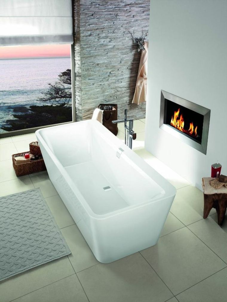 idea bathtub insert chimney