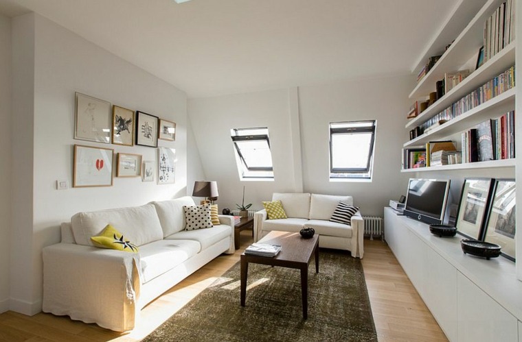 idea design living room white scandinavian furniture