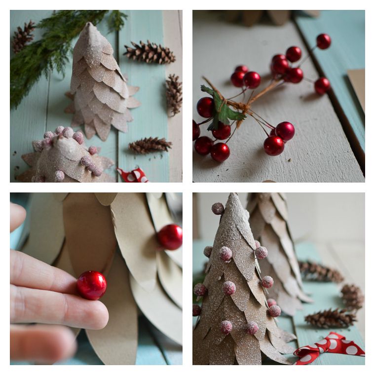 Idea deco Christmas tree paper