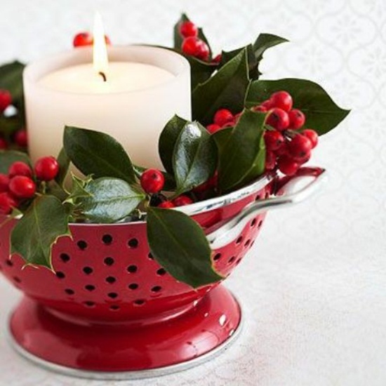 idea deco table Christmas candle