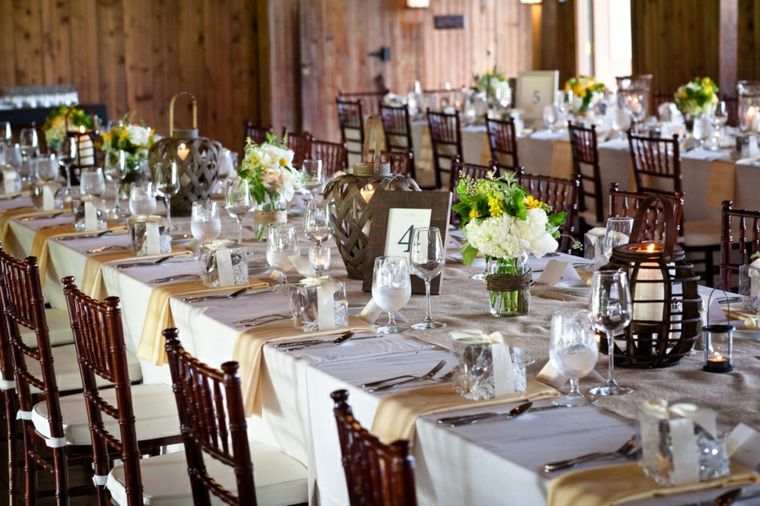 ideas deco table countryside rustic weddings