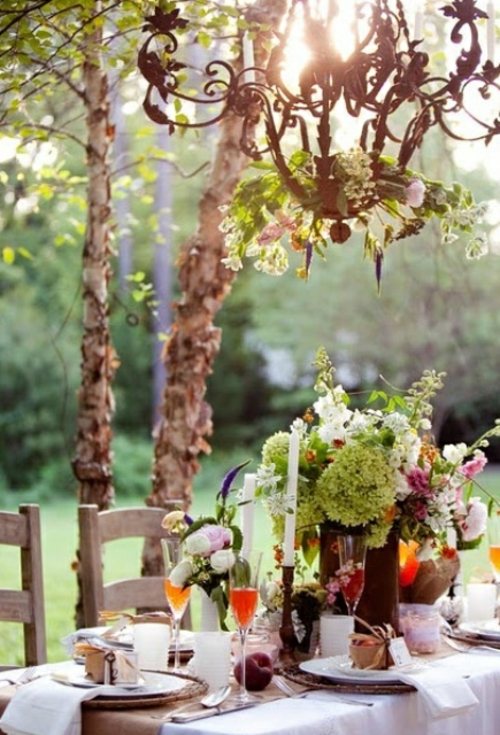 idea deco rustic wedding table