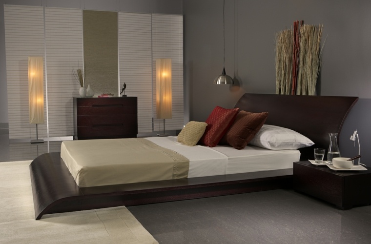 Zen bedroom decorating ideas low beds