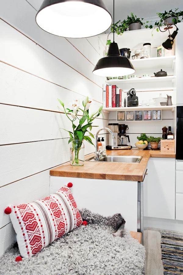 idea modern Scandinavian kitchen decoration