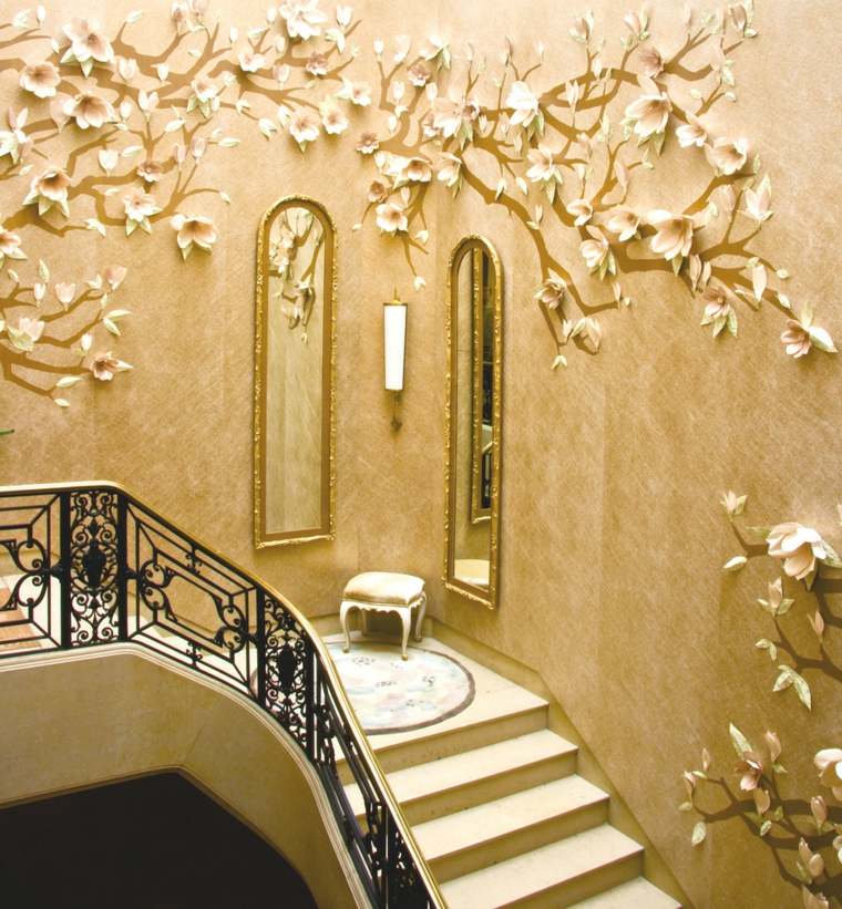 ideas deco stairs mirror frames gold