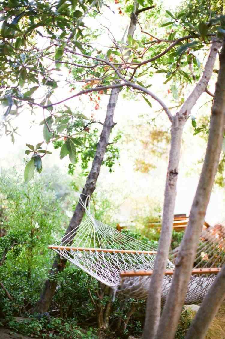 idea decoration outdoor space hammocks