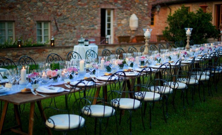 wedding decoration ideas'été déco table campagne