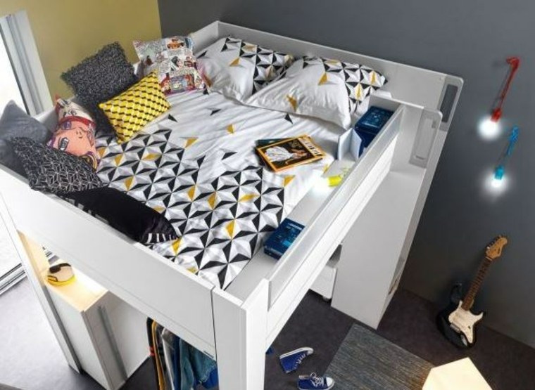 image decoration bedroom loft bed adult