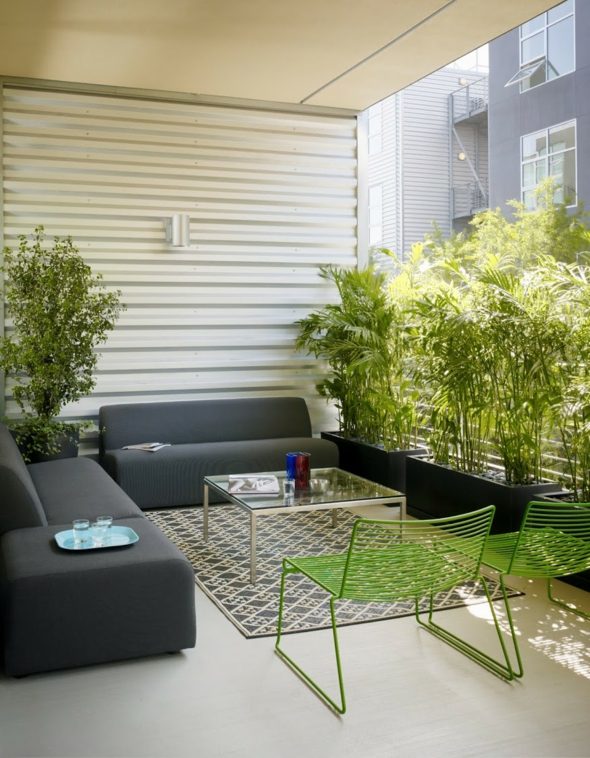 small terrace apartment