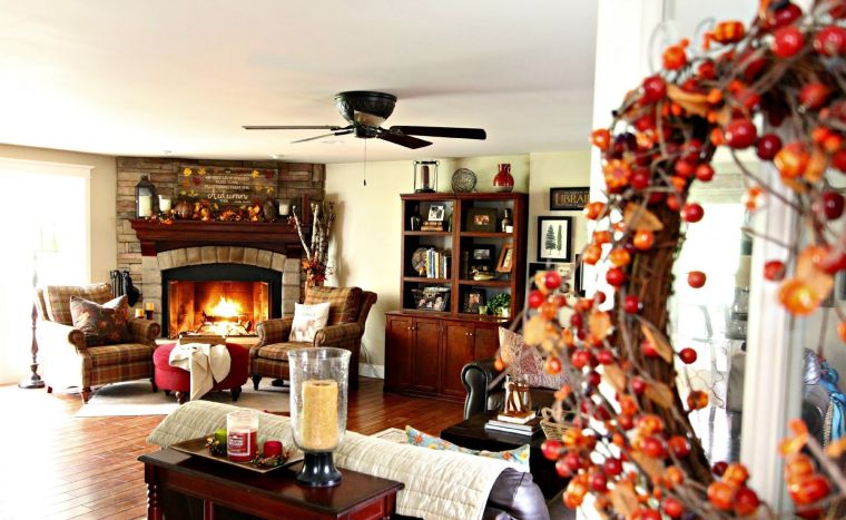 fall decoration living room idea