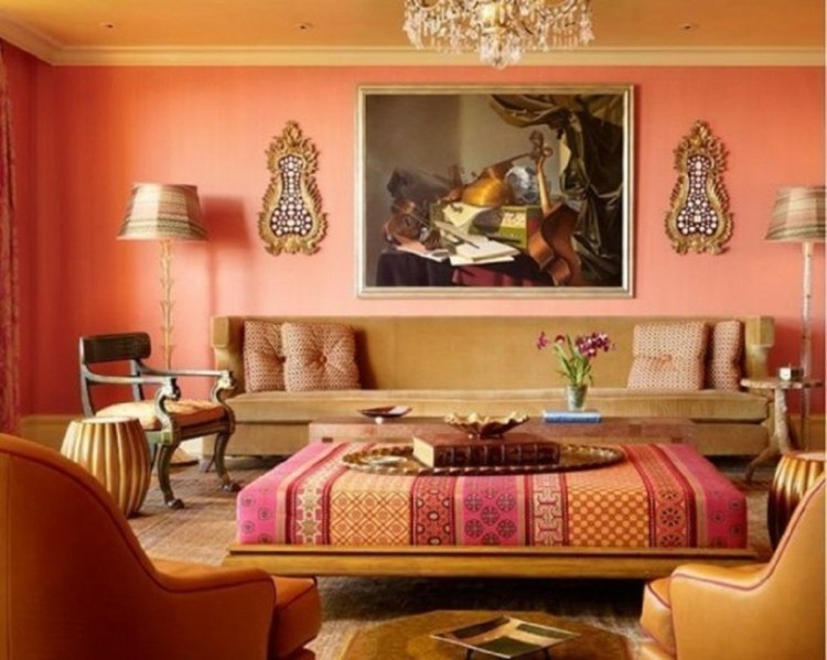 Moroccan living room decoration idea