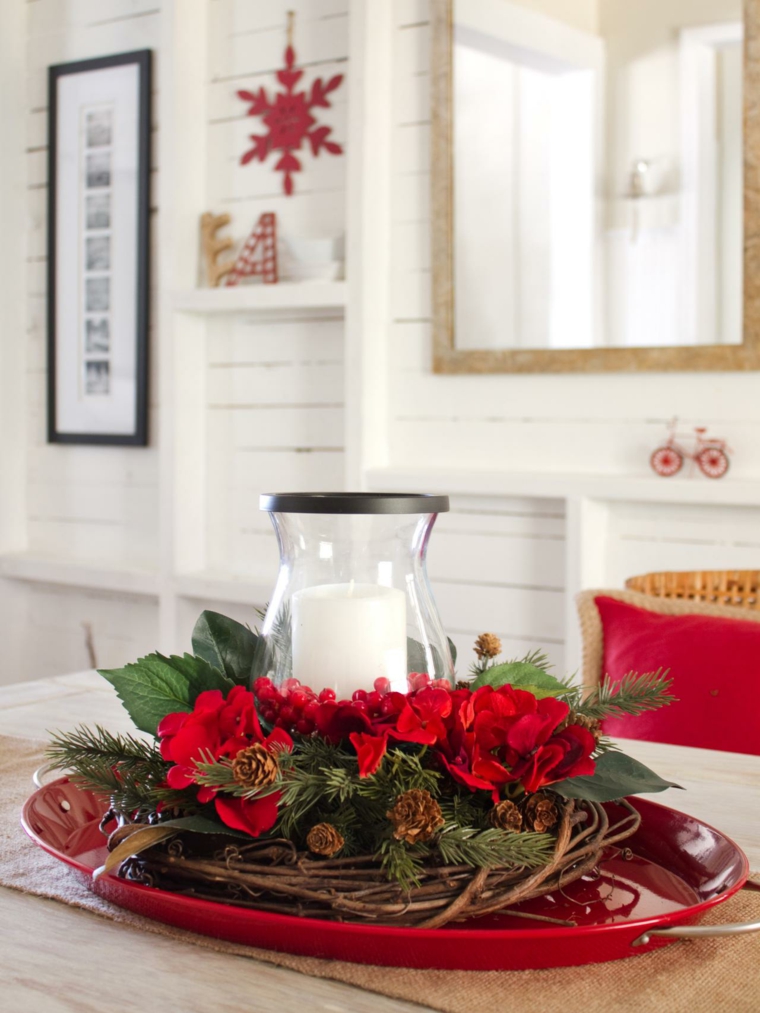 christmas simple DIY holiday table decoration