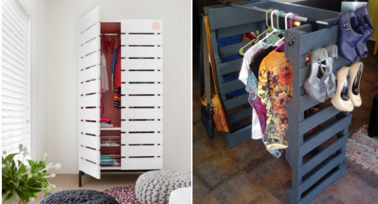 dressing møbler diy garderobe fremstilling pallet træ