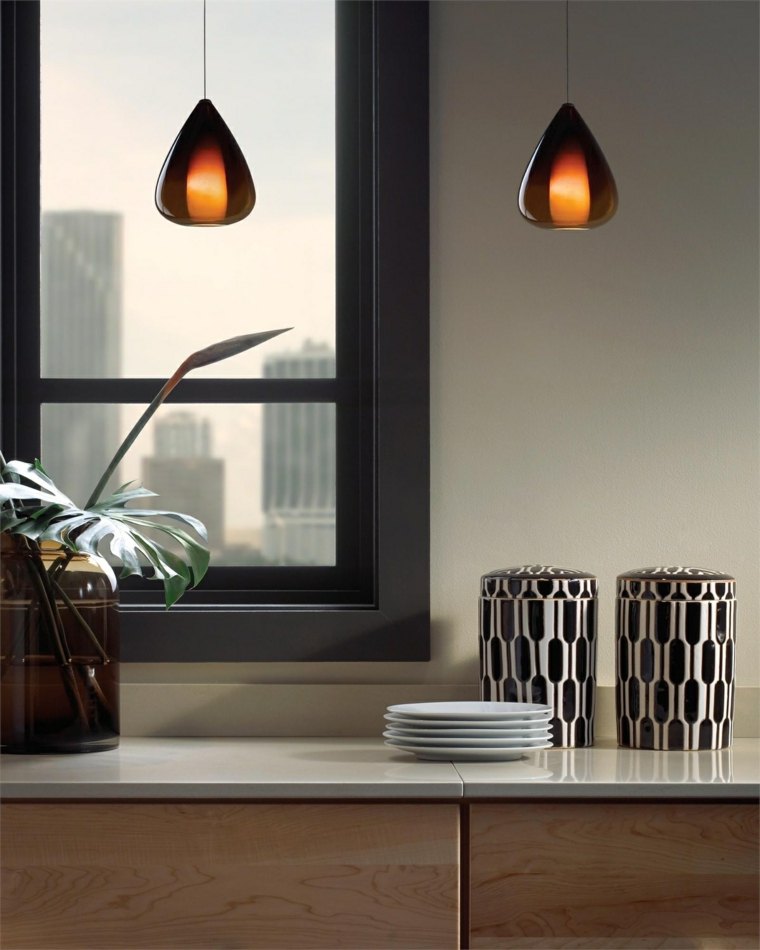 ideas lighting kitchen modern deco